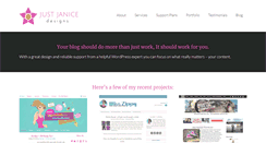 Desktop Screenshot of justjanicedesigns.com